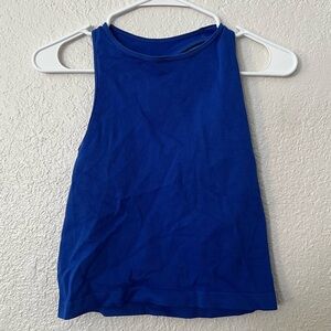 Free People Royal Blue Ribbed Tank